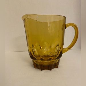 Mid Century Modern Hazel Atlas Thumbprint Pitcher